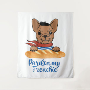 Tapiz Perdonen mi francés - Divertido Bulldog francés