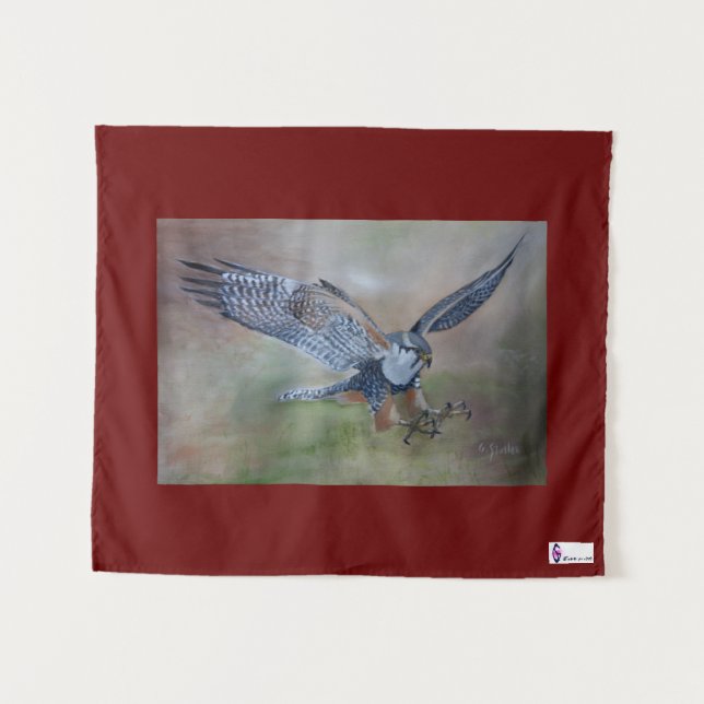 Tapiz Peregrine Falcon Tapestry (Anverso (horizontal))