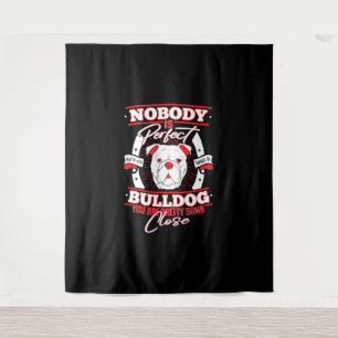 Tapiz Perfección de Bulldog Amor Perro