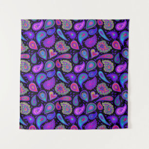 Tapiz Perfectamente Purple Paisley Bonito