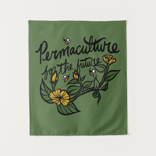 Tapiz Permacultura para el futuro (Anverso)