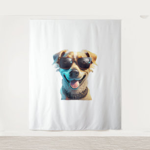 Tapiz perro con gafas de sol Activo