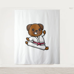 Tapiz perro conoce a karate