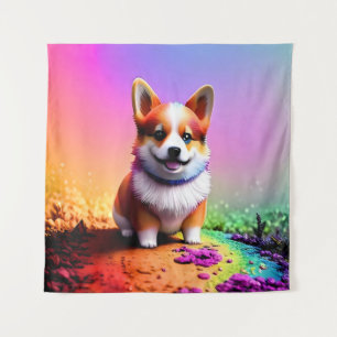 Tapiz Perro Corgi De Cachorro Cúpido-36475