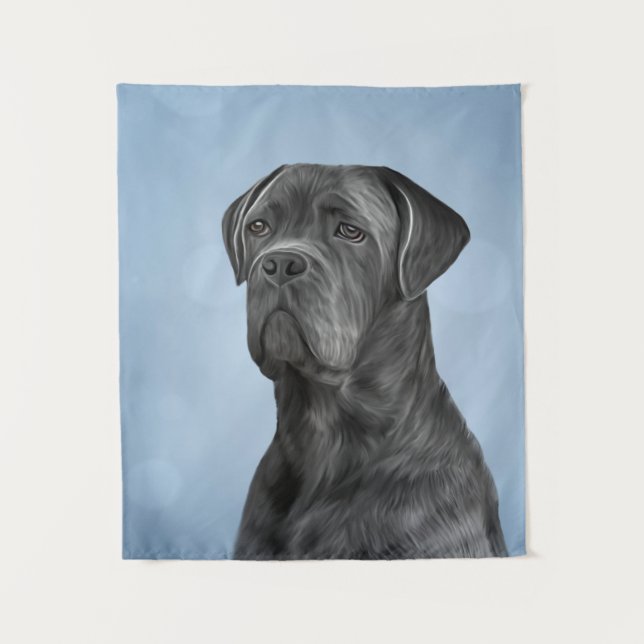 Tapiz Perro de dibujo Canso Corso - Mastiff italiano (Anverso)