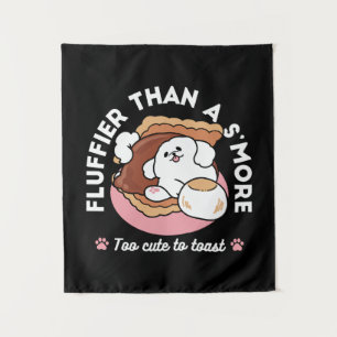 Tapiz Perro Divertido y Diseño de S'more – Castigo de Am