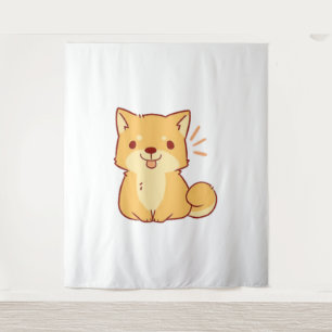 Tapiz Perro Kawaii Shiba