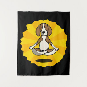 Tapiz Perro meditación Yoga Beagle Labrador Husky Sheper
