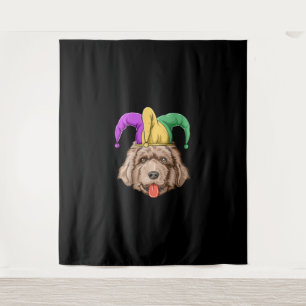 Tapiz Perro Newfie con gorra   regalo del propietario de
