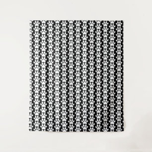 Tapiz Perro Paws angustiado amante de los animales negro