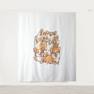 Tapiz Perros felices de Corgi