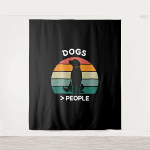 Tapiz Perros Personas - Diseño divertido para amantes d