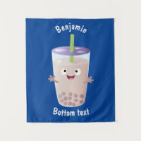 Personaje de dibujos animados de Cute happy bubble