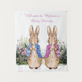 Tapiz Personaliza la ducha Peter y Flopsy Baby Pequeña