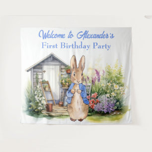 Tapiz Personaliza la fiesta de primer cumpleaños de Pedr
