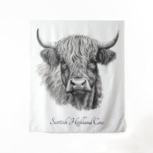 Personalizable Esbozo de vaca Highland
