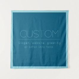 Tapiz Personalizable Texto moderno | Azul de huevo de Oc