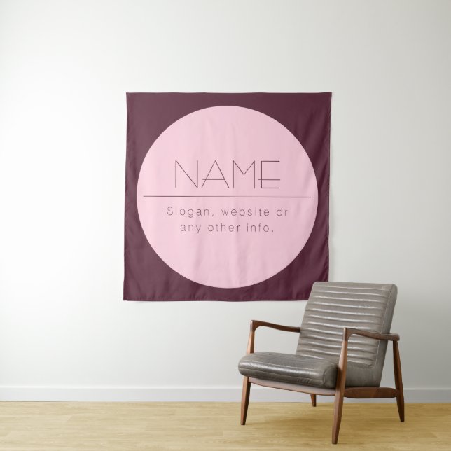 Tapiz Personalizable Texto moderno con borde (In situ)