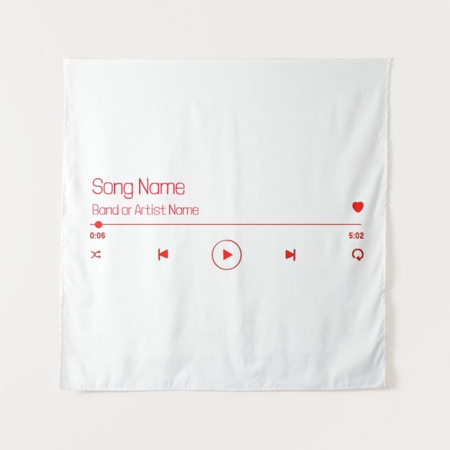 Tapiz Personalizable tu música favorita (Anverso)