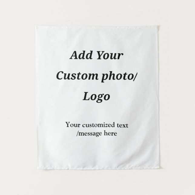 Tapiz personalizado añada su logotipo de foto su persona (Anverso)