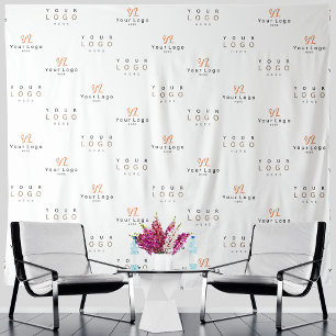 Tapiz Personalizado blanco Empresa de negocios con dos l