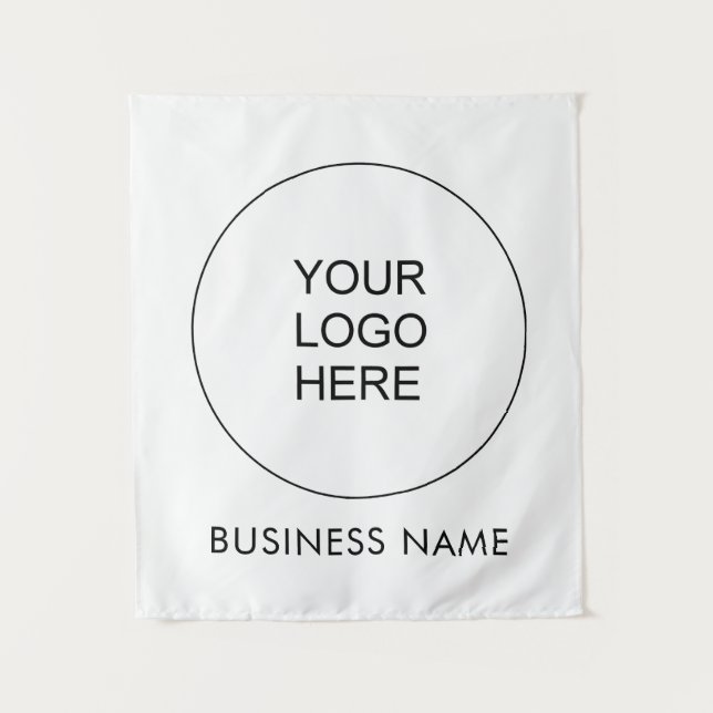 Tapiz Personalizado Business Company Logo Añadir plantil (Anverso)