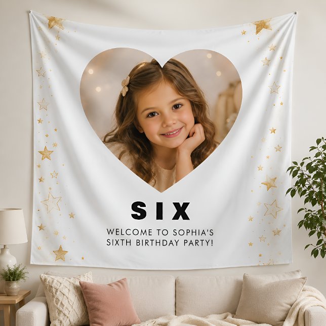 Tapiz Personalizado Cumpleaños Niña Edad 6 (Subido por el creador)