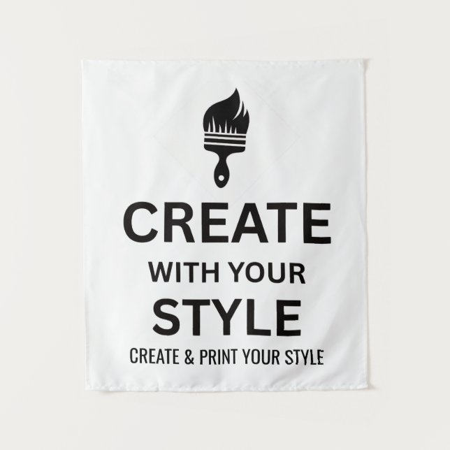 Tapiz personalizado de 34x40" para empresas (Anverso)