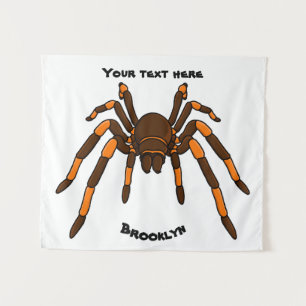 Tapiz Personalizado de araña tarántula arenosa marrón y 
