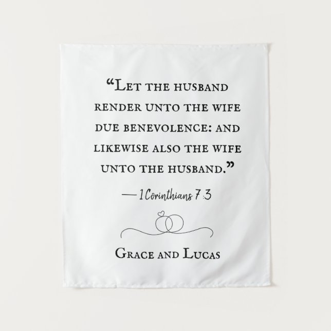 Tapiz Personalizado de Boda (Anverso)