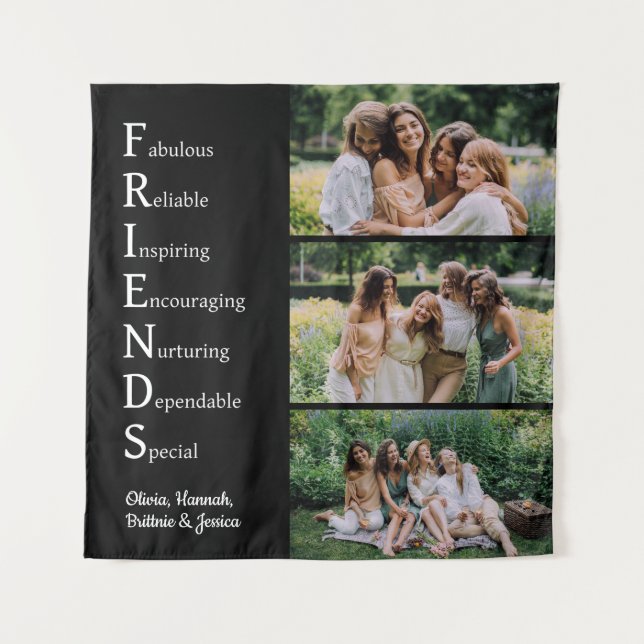 Tapiz personalizado de FRIENDS con fotos (Anverso)