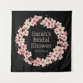 Tapiz personalizado de la ducha de bodas