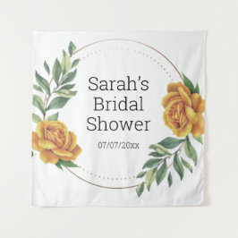 Tapiz personalizado de la ducha de bodas
