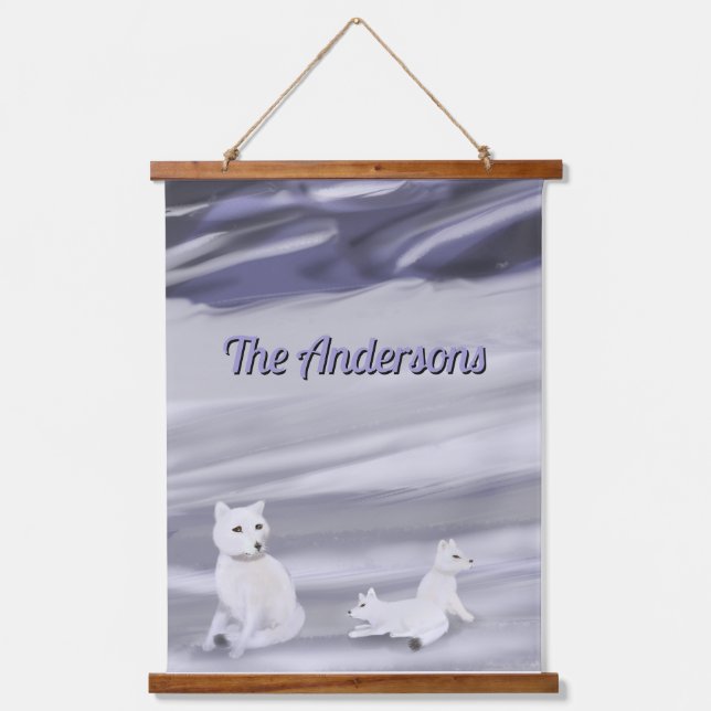 Tapiz personalizado de la familia Fox (Anverso)