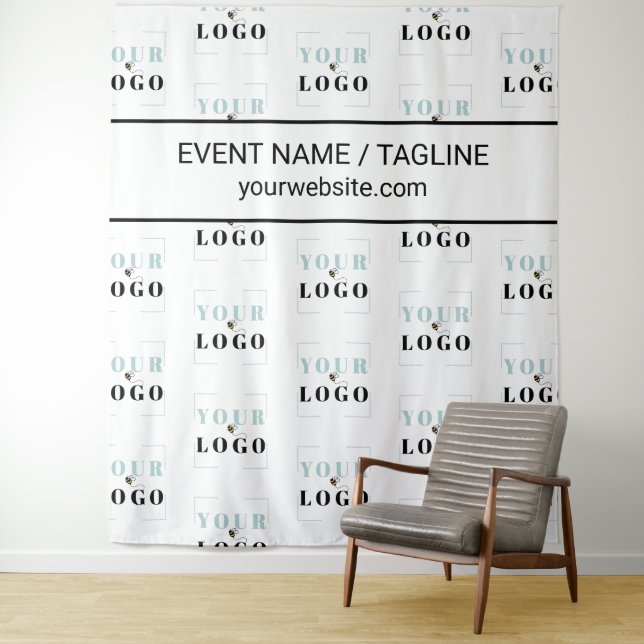 Tapiz Personalizado de logotipo Texto a mitad de caída R (In situ)