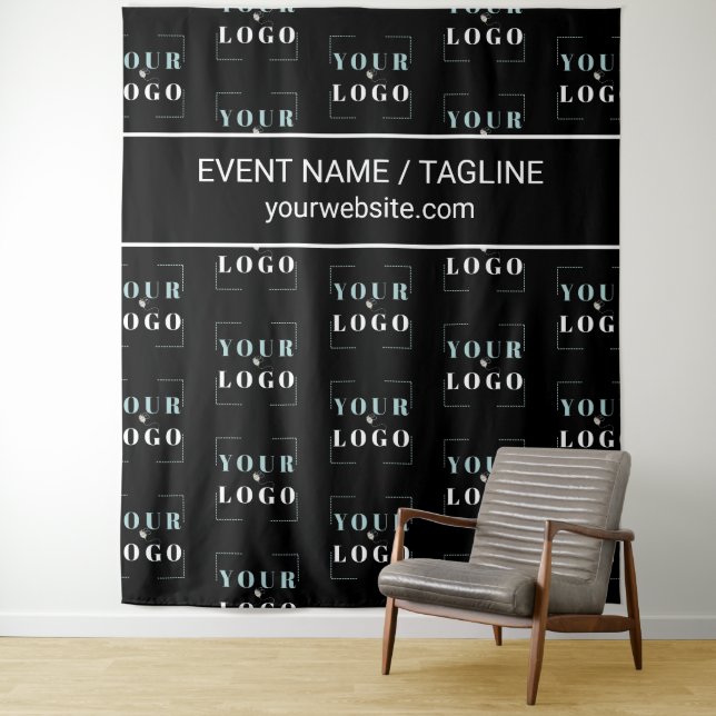Tapiz Personalizado de logotipo Texto mitad caída Repeti (In situ)