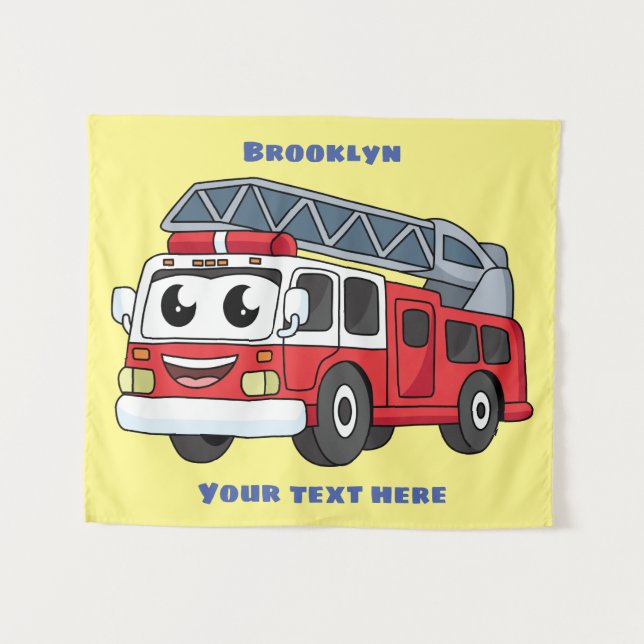 Tapiz Personalizado de motor de fuego alegre (Anverso (horizontal))