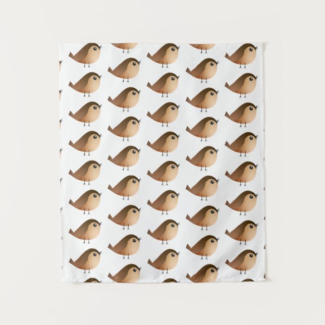 Tapiz Personalizado de pájaro de Sparrow (Anverso)