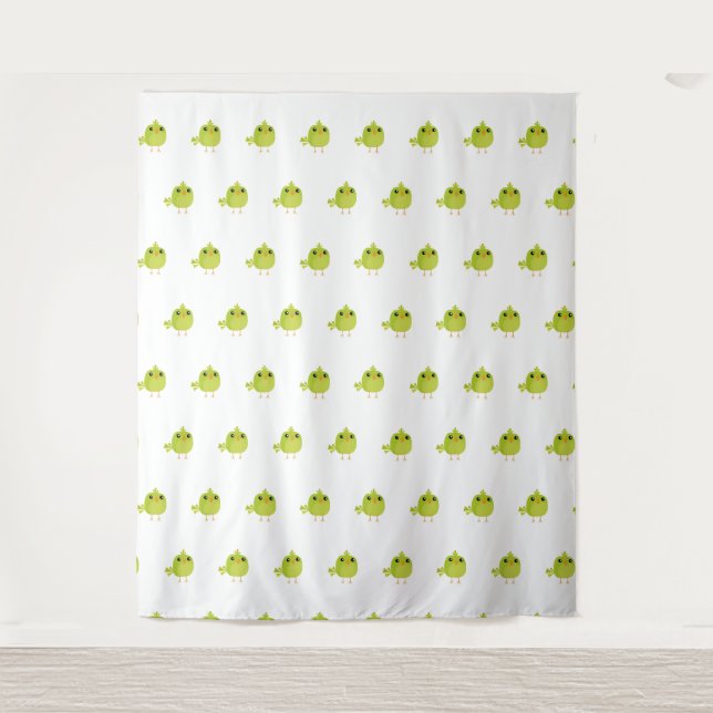 Tapiz Personalizado de pájaro verde (Anverso)