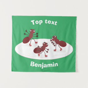 Tapiz Personalizado de patinaje sobre hielo de hormigas