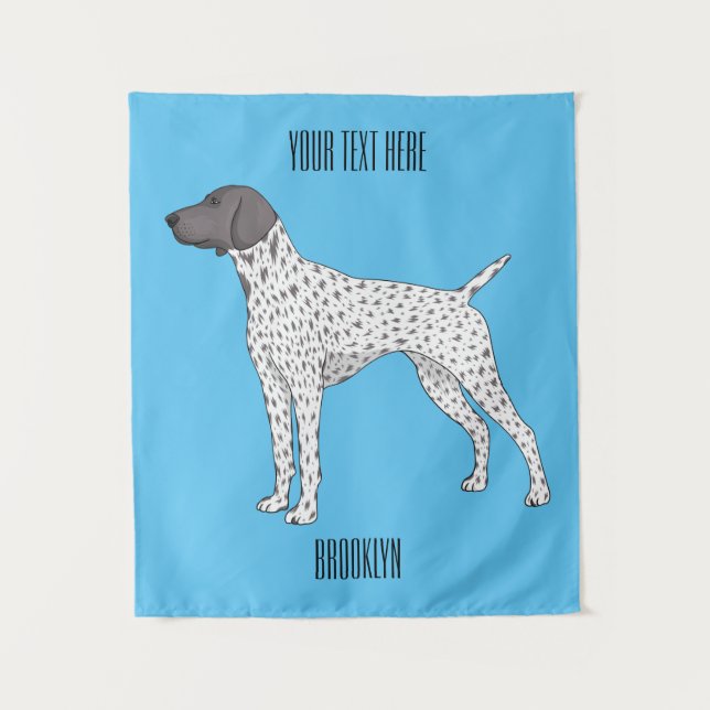 Tapiz Personalizado de perro puntero de Shorthal alemán (Anverso)