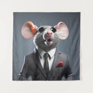 Tapiz personalizado de ratón divertido