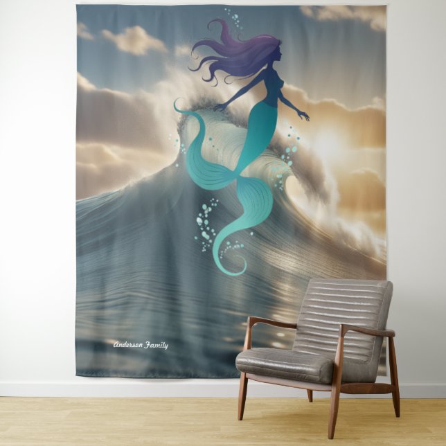 Tapiz personalizado del océano Sunrise de Sirvient (In situ)