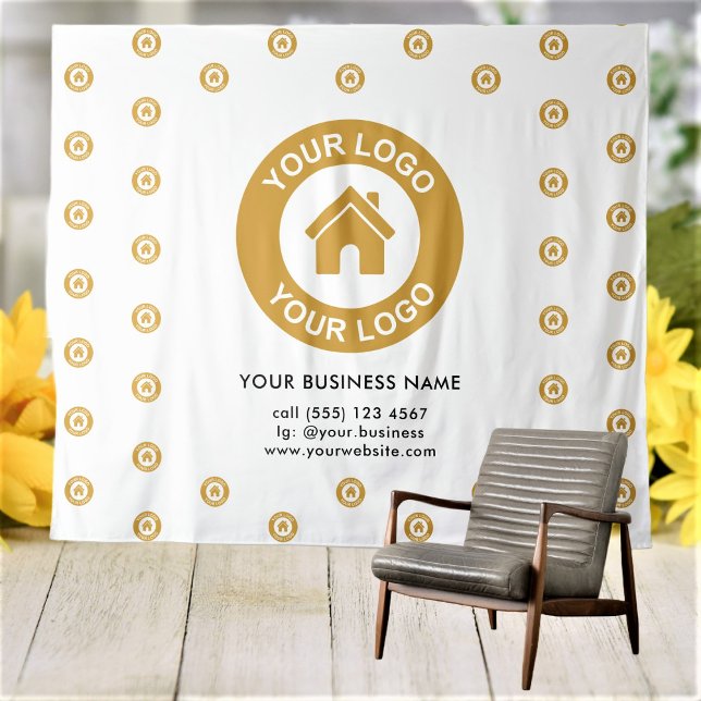 Tapiz Personalizado Empresa Logotipo Evento comercial Bl (Subido por el creador)