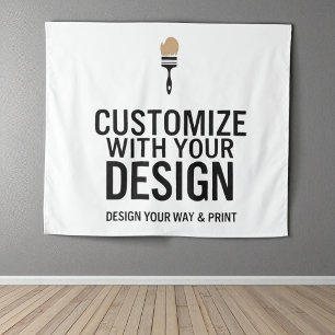 Tapiz Personalizado en blanco 40x34" Empresa Personaliza