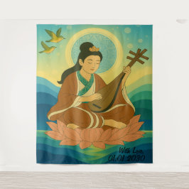 Tapiz Personalizado Estética Moderno Japón Diosa Afortun