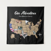 Personalizado Familia Travel Adventures Collage de