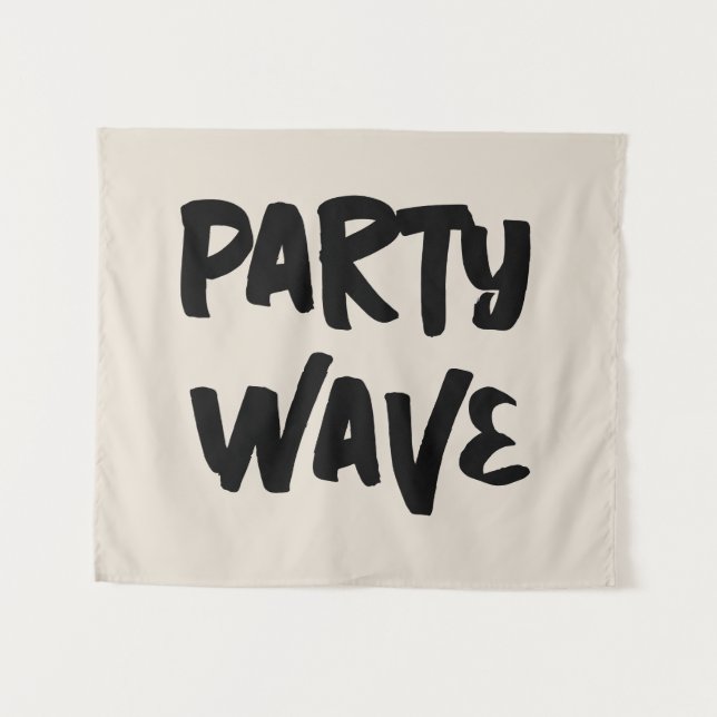 Tapiz Personalizado Fiesta Wave Surf Niño Nursery Boho M (Anverso (horizontal))