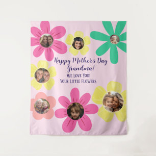 Tapiz Personalizado Floral Rosa Abuela Regalo de foto 7