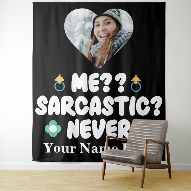 Tapiz Personalizado foto de corazón me sarcástico nunca (In situ)